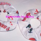 Florida Gators White Fabric Mini Hair Scrunchies by Sherry Scrunchie NCAA Set of 2