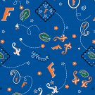 Florida Gators Blue Bandana Fabric Hair Ties Scrunchie Scrunchies by Sherry NCAA Florida Gators Blue Bandana Fabric Hair Ties Scrunchie Scrunchies by Sherry NCAA