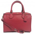 Coach Mini Bennett Bag Handbag Purse Bright Pink Crossgrain Leather Coach Mini Bennett Bag Handbag Purse Bright Pink Crossgrain Leather