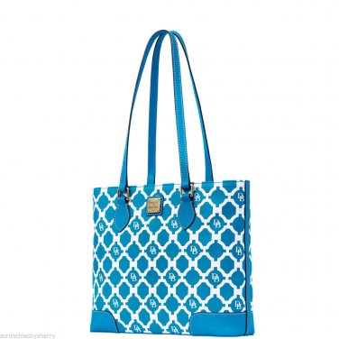 Dooney & Bourke Richmond Sanibel Shopper Tote Handbag Purse Bag Turquoise