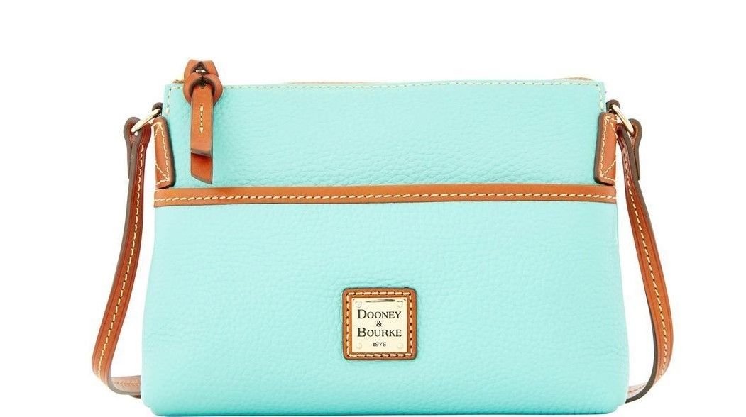 Dooney & Bourke Mint Green Pebble Grain Ginger Pouchette Crossbody ...