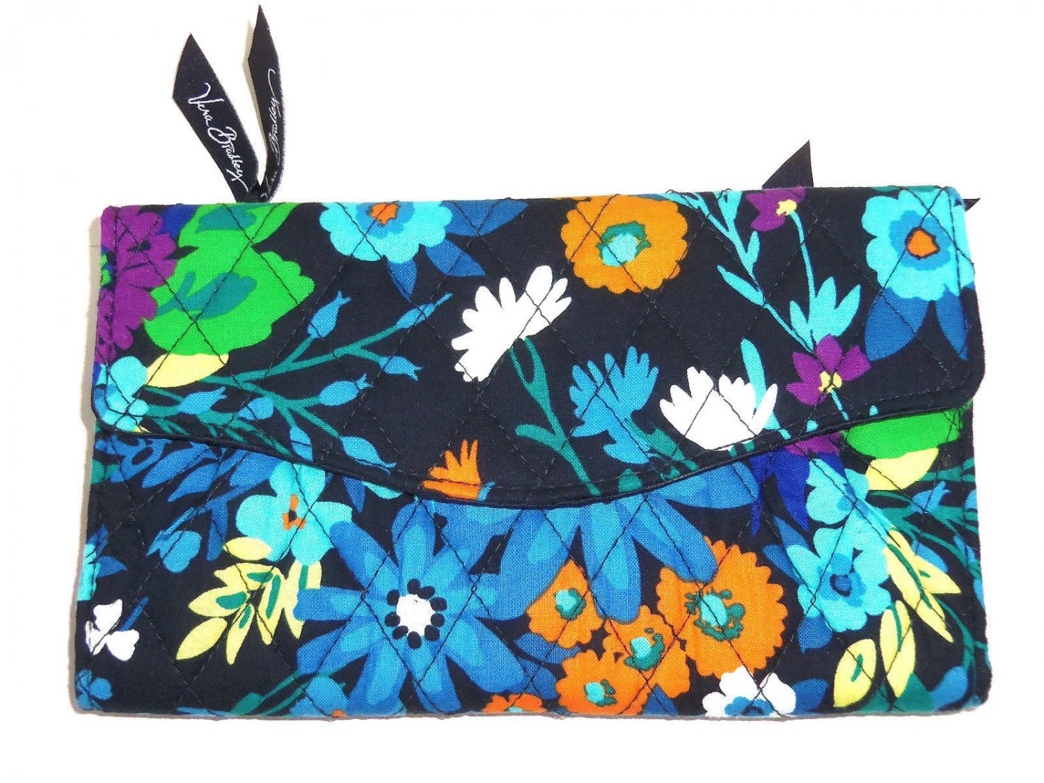 Vera Bradley Strap Wallet Midnight Blues Crossbody New