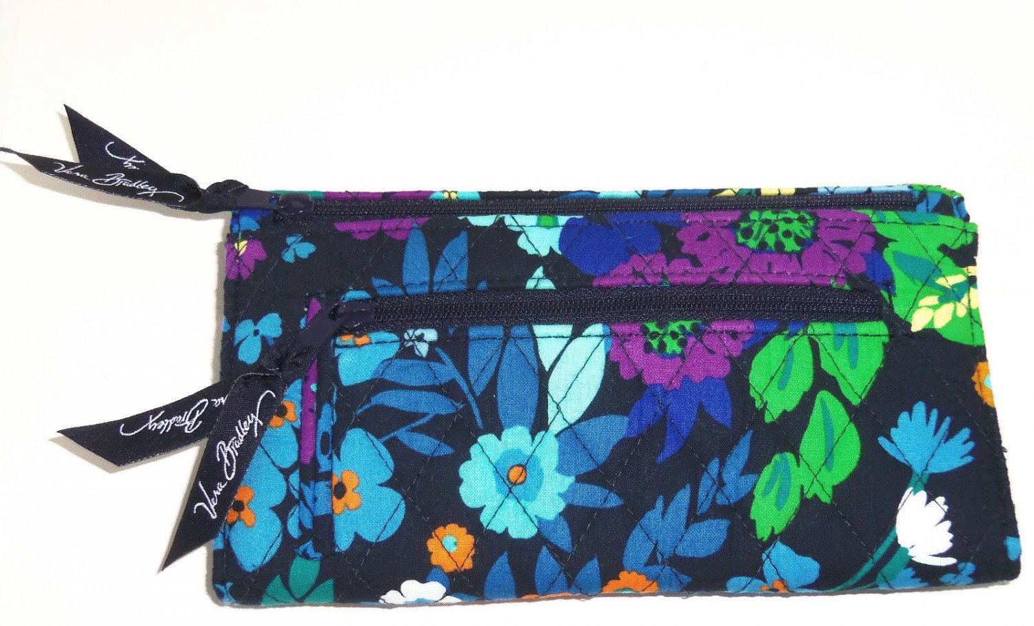 Vera Bradley Strap Wallet Midnight Blues Crossbody New