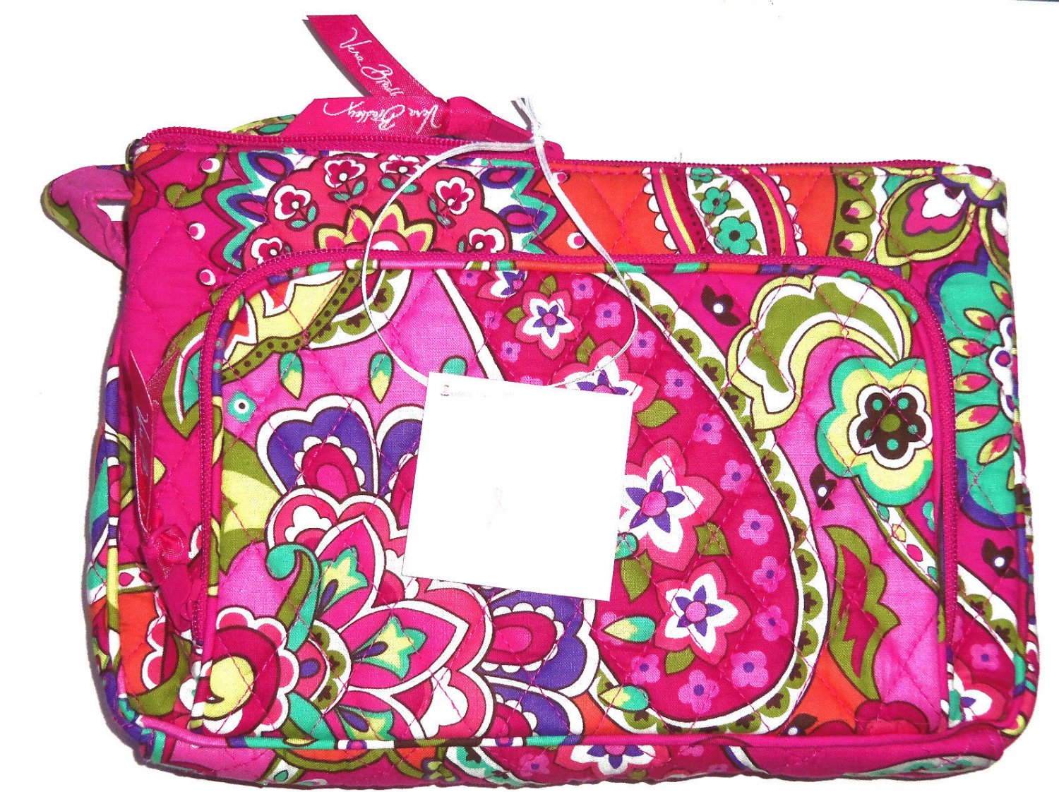 Vera Bradley Little Hipster Handbag Crossbody Purse Cotton Fabric Pink ...