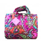Vera Bradley Hanging Organizer Jewelry Travel Cosmetic Case Pink Swirls