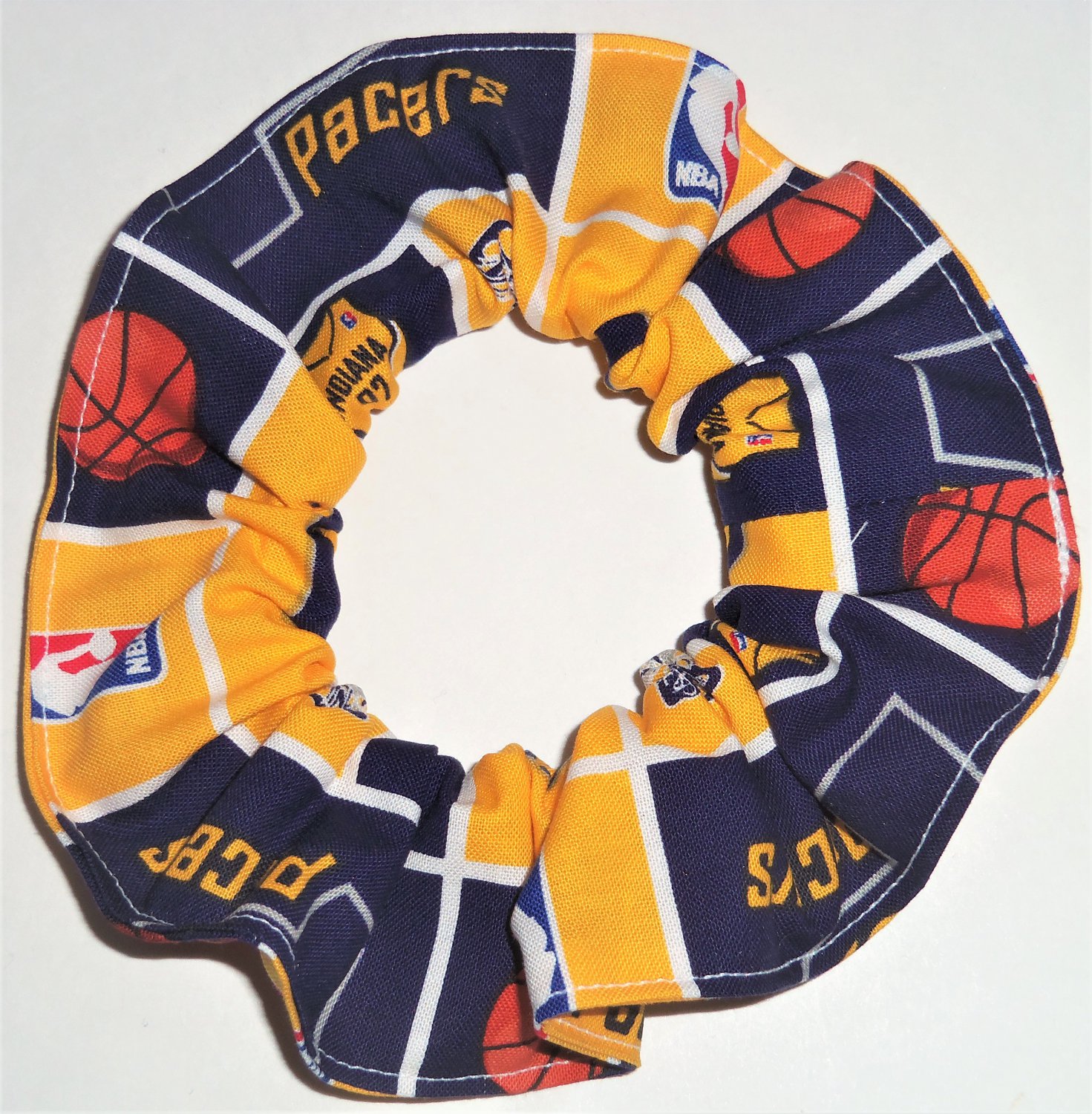 Indiana Pacers Basketball Fabric Hair Scrunchie Scrunchies by Sherry NBA