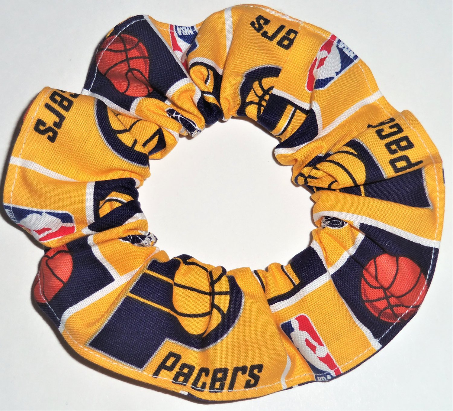 Indiana Pacers Basketball Fabric Hair Scrunchie Scrunchies by Sherry NBA