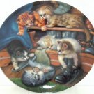 Cat Kitty Collector Plate Pussyfooting Around  Litter Racals Scholz Bradford