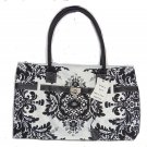 Chadwicks Handbag Purse Tote Black White Pocketbook Bag New Chadwicks Handbag Purse Tote Black White Pocketbook Bag New