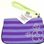 Disney Minnie Mouse Wristlet Handbag Wallet Purple Green Theme Parks