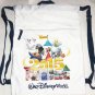 Disney World Mickey Mouse Nemo Tinker Bell Chip Dale Cinch Sack Tote 2015 New