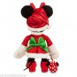 Disney Minnie Mouse Santa Plush Toy Christmas Ornament in Hand 17" Theme Parks