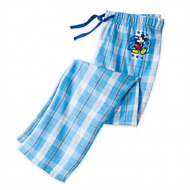 Disney Store Mickey Mouse Plaid Lounge Pants Mens Size L