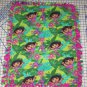 Dora the Explorer Jungle Fever Tied Fleece Baby Pet Lap Blanket Hot Pink Green