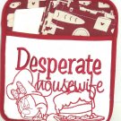 Disney Minnie Mouse Desperate Housewife Pot Holder Cloth Dish Towel Theme Park