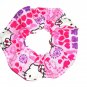 Hello Kitty Pink Fabric Hair Tie Scrunchie Ties Scrunchies by Sherry