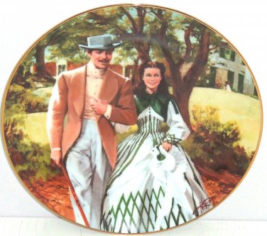 Gone with the Wind Collectors Plate Home to Tara Bradford Exchange Vintage