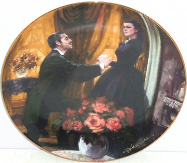 Gone with the Wind Collectors Plate The Proposal Bradford Exchange Vintage