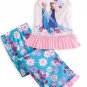 Disney Store Frozen Anna Elsa PJ's Princess Snow Queen 2 Piece Pajamas 3T