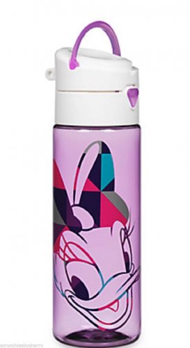 Disney Store Daisey Duck Purple Plastic Water Bottle