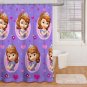 Disney Sofia the First Princess Fabric Shower Curtain Purple
