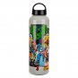 Disney Store Avengers Marvel Gray Aluminum Water Bottle with Cover