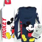 Disney Store Mickey Mouse Blue White Aluminum Water Bottle with Cover Disney Store Mickey Mouse Blue White Aluminum Water Bottle with Cover