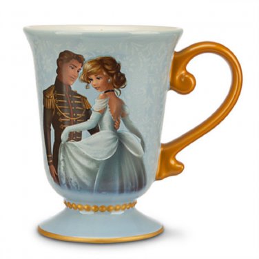 Disney Store Cinderella Prince Charming Fairytale Desinger Coffee Cup Mug 2014