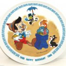 Disney Pinocchio 100th Birthday Collector Plate Schmid LE 7,500 1980