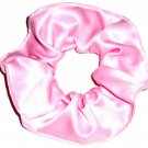 Pink Satin Fabric Hair Scrunchie Scrunchies by Sherry
