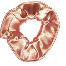 Gold Satin Fabric Hair Scrunchie Scrunchies by Sherry