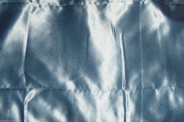 Light Blue Satin Fabric Hair Scrunchie Scrunchies by Sherry