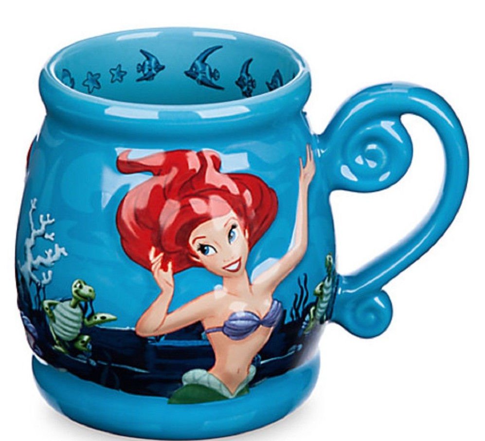 Disney Ariel Coffee Mug Cup Theme Parks Journey Under The Sea Little Mermaid 6407