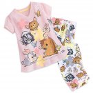 Disney Store Bambi and Friends Sleep Set for Tweens Girls PJ Pajamas 2017 Size 7/8