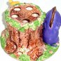 Disney Winnie Pooh Eeyore Piglet Toothbrush Holder Hand Painted Kids Bathroom