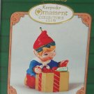 Hallmark Ornament Ready for Delivery Holiday 2001 Elf Present Hallmark Ornament Ready for Delivery Holiday 2001 Elf Present