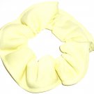 Light Yellow Knit Fabric Hair Scrunchies Ties