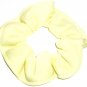 Light Yellow Knit Fabric Hair Scrunchies Ties