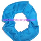 Turquoise Knit Fabric Hair Scrunchies Ties
