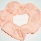 Peach Knit Fabric Hair Scrunchies Ties