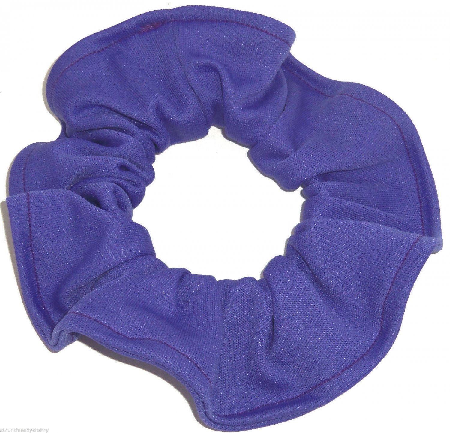 Purple Knit Fabric Hair Scrunchies Ties