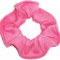 2 Morning Glory Pink Knit Fabric Mini Hair Scrunchies Ties