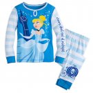 Disney Store Cinderella PJ Pals Pajamas Princess Blue New 2016 Size 6