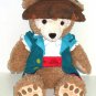 Disney Duffy Bear Plush Toy 17" Pirate Costume Eye Patch Hat Outfit Theme Parks