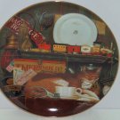 Purr-fect Places Casey the Conductor Cat Kitty Kitten Collector Plate Bradford Exchange