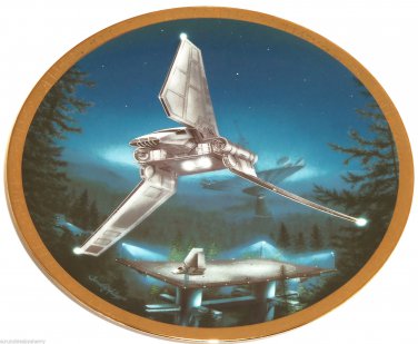 Star Wars Vehicles Collector Plate Imperial Shuttle 2062C Hamilton Collection Sonia R Hillias