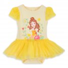 Disney Store Belle Yellow Baby Bodysuit 6-9 Months