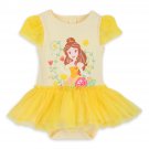 Disney Store Belle Yellow Baby Bodysuit 12-18 Months
