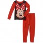 Disney Minnie Mouse 2 Piece PJ Pajamas Set Sleepwear Red Girls New 2016 18 Months