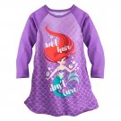 Disney Store Ariel Nightshirt Nightgown Princess The Little Mermaid Long Sleeve Size 7-8 Disney Store Ariel Nightshirt Nightgown Princess The Little Mermaid Long Sleeve Size 7-8